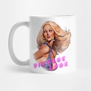 80s Vintage Beauty Girl T-Shirt Mug